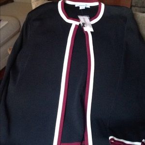 Woman sweater marrón stripes